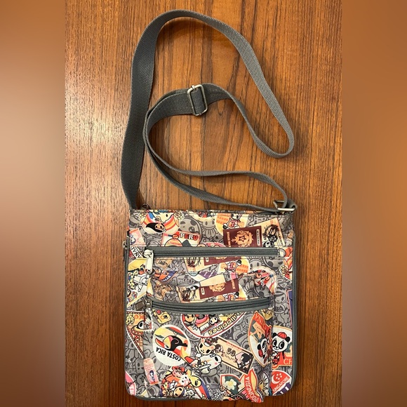 Handbags - Cute Travel-Style Cartoon Print Crossbody Bag Preloved